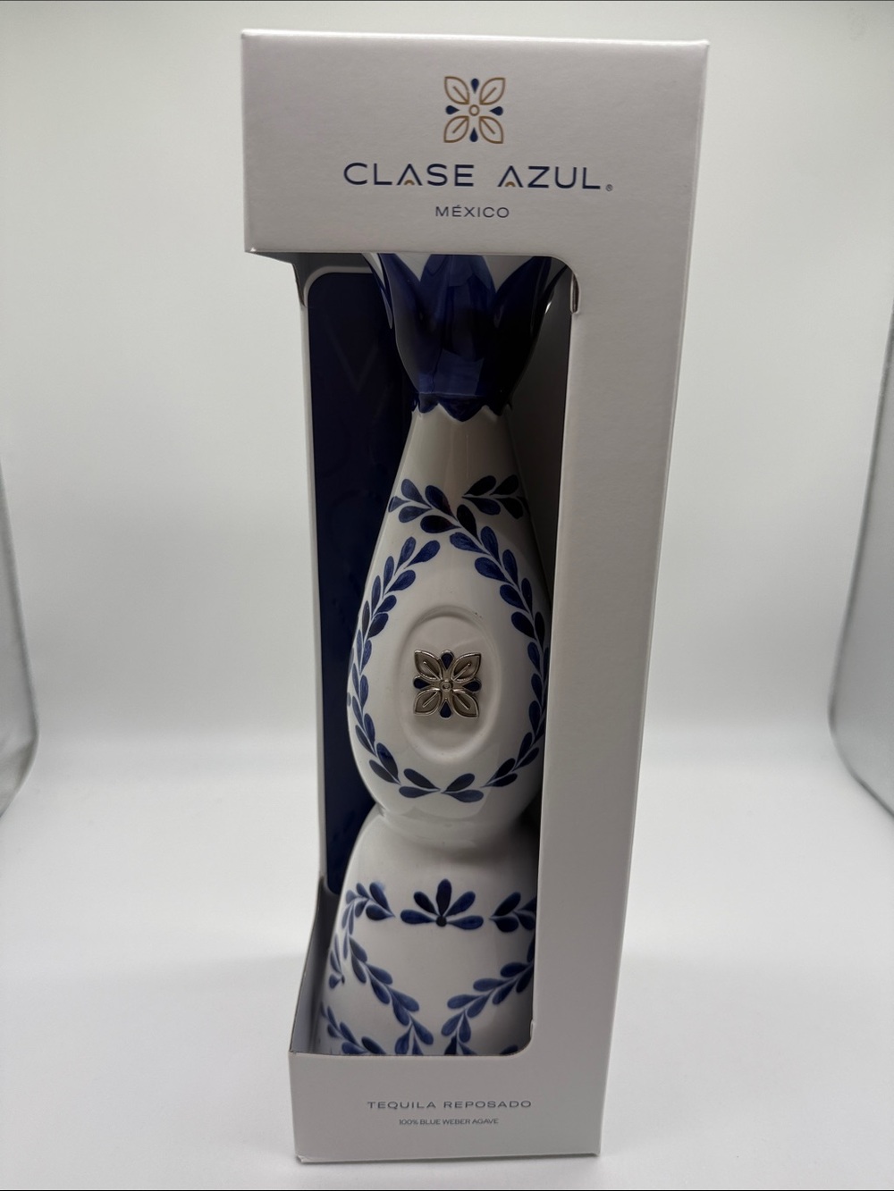 Clase Azul Reposado 750ml Tequila Bottle in Box. Empty Bottle.